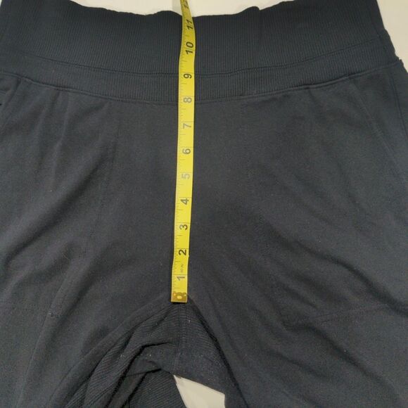 Athleta Womens Venice Jogger Size L Black Pockets Stretch Casual High Waisted - Picture 13 of 14